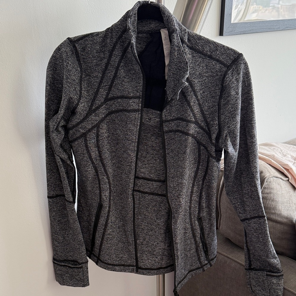 Lululemon Athletica Heathered Black Jacket